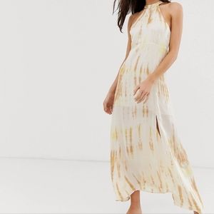 NWT Stradivarius Tie Dye Printed Maxi Dress